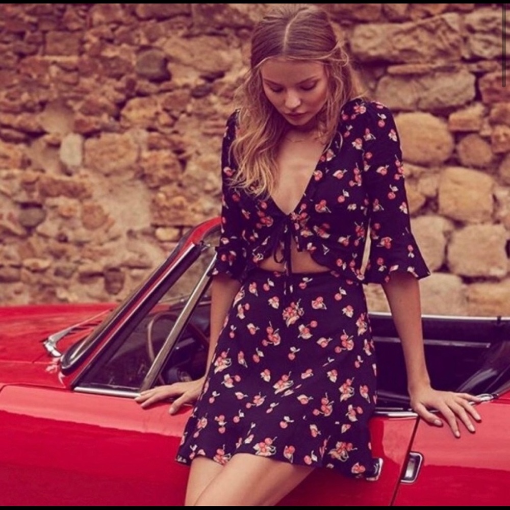For Love & Lemons Cherry Sundress